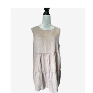 Artisan NY Cream 100 Percent Linen‎ Size Large